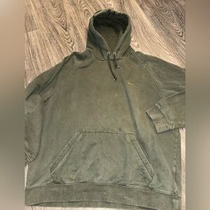 Vintage Y2K Nike Olive Green Hoodie sweatshirt size XXL